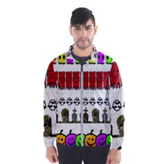 Halloween Borders Trick Men s Windbreaker by artworkshop