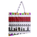 Halloween Borders Trick Zipper Large Tote Bag View2