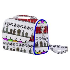 Halloween Borders Trick Satchel Shoulder Bag by artworkshop