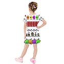 Halloween Borders Trick Kids  Short Sleeve Velvet Dress View2