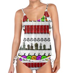 Halloween Borders Trick Tankini Set by artworkshop