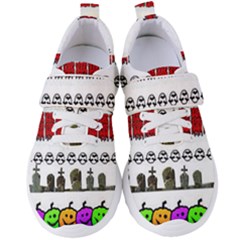 Halloween Borders Trick Women s Velcro Strap Shoes by artworkshop