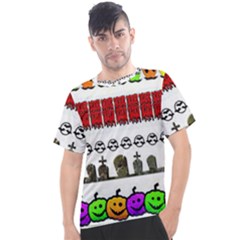 Halloween Borders Trick Men s Sport Top