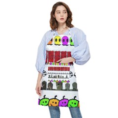 Halloween Borders Trick Pocket Apron by artworkshop