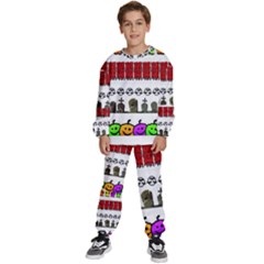 Halloween Borders Trick Kids  Sweatshirt Set