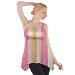 Lace Gold Euclidean Side Drop Tank Tunic by artworkshop