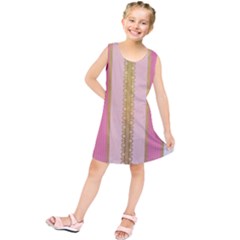 Lace Gold Euclidean Kids  Tunic Dress by artworkshop