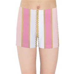 Lace Gold Euclidean Kids  Sports Shorts by artworkshop