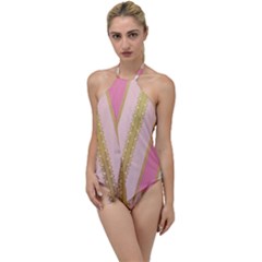 Lace Gold Euclidean Go With The Flow One Piece Swimsuit by artworkshop