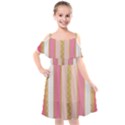 Lace Gold Euclidean Kids  Cut Out Shoulders Chiffon Dress View1