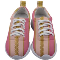 Lace Gold Euclidean Kids Athletic Shoes by artworkshop