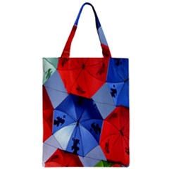 Letters Pattern Folding Umbrellas 2 Zipper Classic Tote Bag by artworkshop