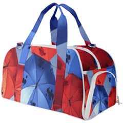 Letters Pattern Folding Umbrellas 2 Burner Gym Duffel Bag by artworkshop