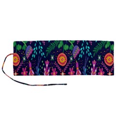 Pattern Nature Design Roll Up Canvas Pencil Holder (m) by artworkshop