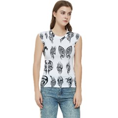 Tattoo Pattern Coin Purse Women s Raglan Cap Sleeve Tee by artworkshop