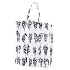 Tattoo Pattern Coin Purse Giant Grocery Tote by artworkshop