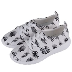 Tattoo Pattern Coin Purse Women s Lightweight Sports Shoes by artworkshop