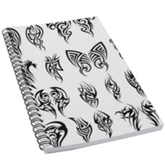 Tattoo Pattern Coin Purse 5 5  X 8 5  Notebook by artworkshop