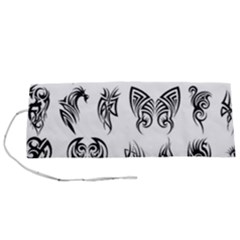 Tattoo Pattern Coin Purse Roll Up Canvas Pencil Holder (s) by artworkshop