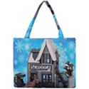 Winter Village Snow Brick Buildings Mini Tote Bag View1