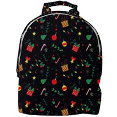 Christmas Pattern Texture Colorful Wallpaper Mini Full Print Backpack by Ravend