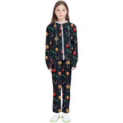 Christmas Pattern Texture Colorful Wallpaper Kids  Tracksuit by Ravend