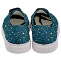 Star Golden Pattern Christmas Design White Gold Women s Classic Low Top Sneakers View4