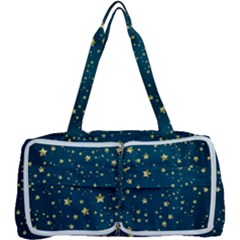 Star Golden Pattern Christmas Design White Gold Multi Function Bag by Ravend