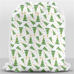 Christmas Tree Pattern Christmas Trees Drawstring Bag (large) by Ravend