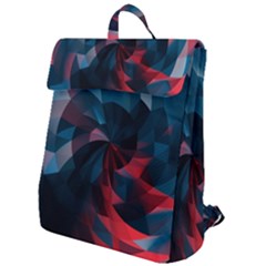 Art Polygon Geometric Design Pattern Colorful Flap Top Backpack by Ravend