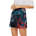 Art Polygon Geometric Design Pattern Colorful Mini Front Wrap Skirt View2