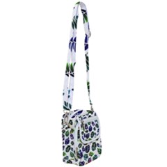 Leaves Watercolor Ornamental Decorative Design Shoulder Strap Belt Bag by Ravend