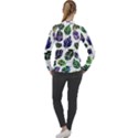 Leaves Watercolor Ornamental Decorative Design Women s Pique Long Sleeve Tee View2