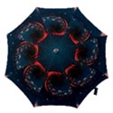 Fluid Swirl Spiral Twist Liquid Abstract Pattern Hook Handle Umbrellas (Small) View1