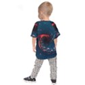 Fluid Swirl Spiral Twist Liquid Abstract Pattern Kids  Raglan Tee View2