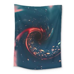 Fluid Swirl Spiral Twist Liquid Abstract Pattern Medium Tapestry by Ravend