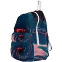 Fluid Swirl Spiral Twist Liquid Abstract Pattern Foldable Lightweight Backpack View4