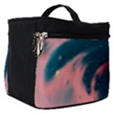 Fluid Swirl Spiral Twist Liquid Abstract Pattern Make Up Travel Bag (Small) View1