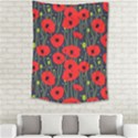 Background Poppies Flowers Seamless Ornamental Medium Tapestry View2