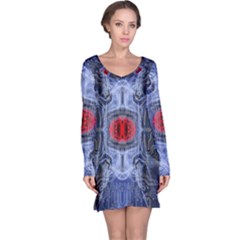 Art Robot Artificial Intelligence Technology Long Sleeve Nightdress by Ravend