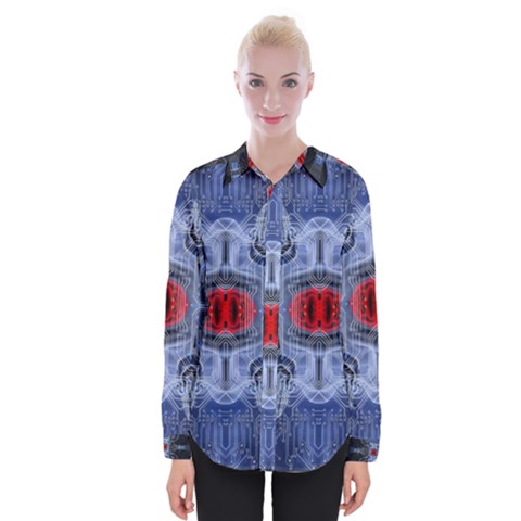 Art Robot Artificial Intelligence Technology Womens Long Sleeve Shirt by Ravend