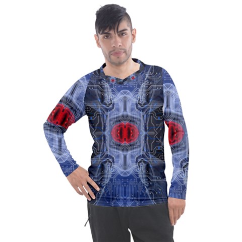 Art Robot Artificial Intelligence Technology Men s Pique Long Sleeve Tee by Ravend