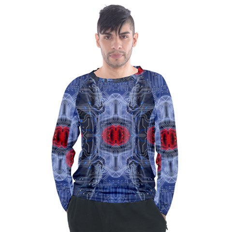 Art Robot Artificial Intelligence Technology Men s Long Sleeve Raglan Tee by Ravend