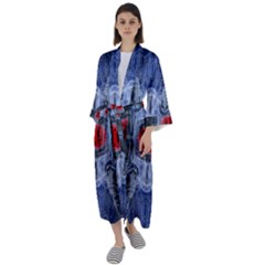 Art Robot Artificial Intelligence Technology Maxi Satin Kimono by Ravend