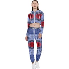 Art Robot Artificial Intelligence Technology Cropped Zip Up Lounge Set by Ravend