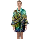 Tree Magical Colorful Abstract Metaphysical Long Sleeve Satin Kimono View1