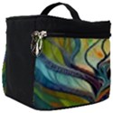 Tree Magical Colorful Abstract Metaphysical Make Up Travel Bag (Big) View1