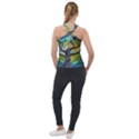 Tree Magical Colorful Abstract Metaphysical Cross Neck Velour Top View2