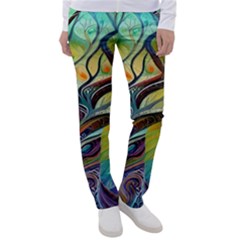 Tree Magical Colorful Abstract Metaphysical Women s Casual Pants by Ravend