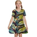 Tree Magical Colorful Abstract Metaphysical Kids  Short Sleeve Tiered Mini Dress View1